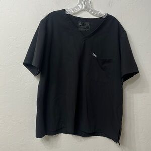 Figs technical collection black scrub top size XXL.